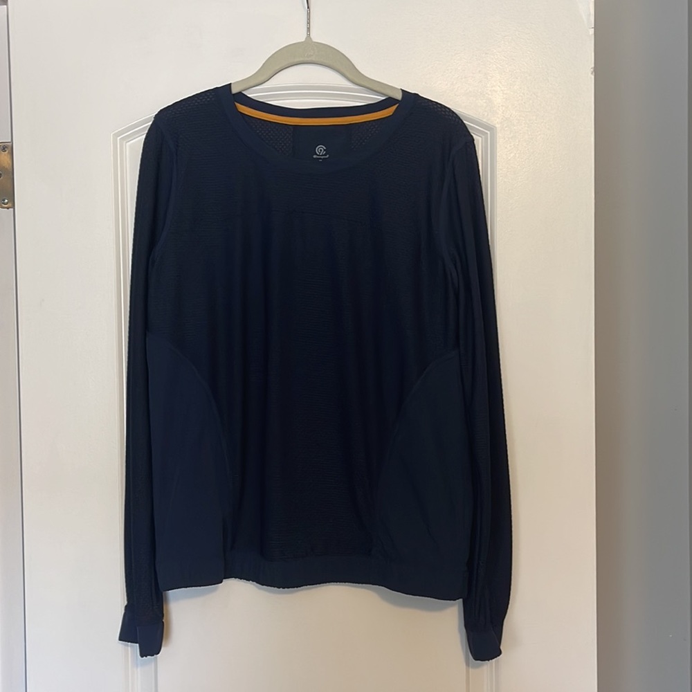C9 Navy Lightweight Workout Long Sleeve - Size Medium